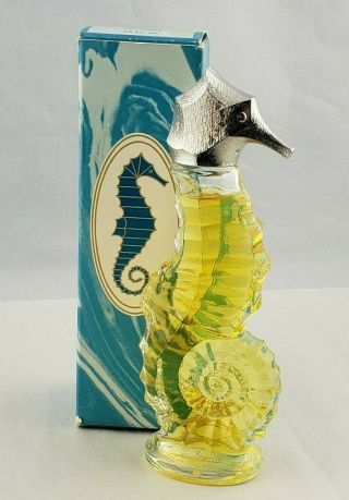 Vintage Avon Sea Horse Miniature Cotillion Cologne Splash Bottle Beach Decor