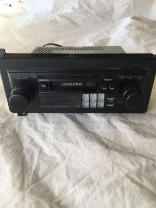 Alpine 7502 Car Am/fm Cassette Shaft Radio Vintage Knob Rca Pre Out