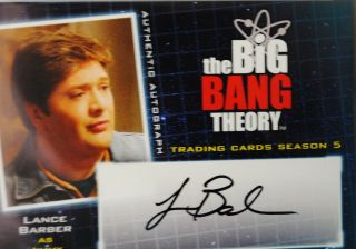 The Big Bang Theory Season 5 Autograph Lance Barber As Jimmy Speckerman A19