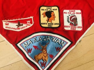 Camp Ma - Ka - Ja - Wan Vintage 1967 & 1968 Patches And Scarfs