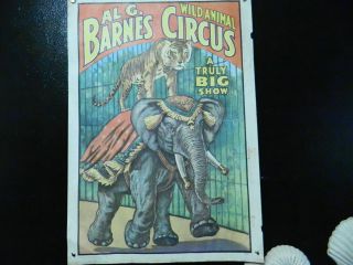 Archive Of 4 Vintage 1960 " Circus World " Mini - Posters.  Each 13 1/2 " X 19 "