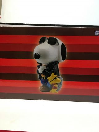 Peanuts Snoopy As Joe Cool With Woodstock Ceramic Cookie Jar