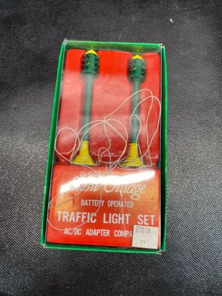 Dept 56 Snow Village Traffic Light Set Lights Flash - 55066