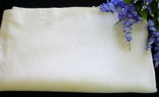 Vintage White Cotton Textured Decorator Fabric 3,  Yd Pillows Upholstery Other