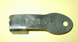 Vintage Boraxo Porcelain Powder Soap Dispenser Key