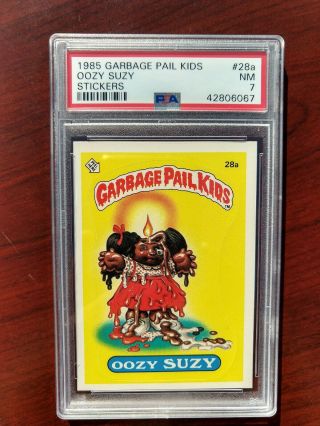 28a Oozy Suzy Psa 7.  1st Series Garbage Pail Kids.  1985.  Os1.