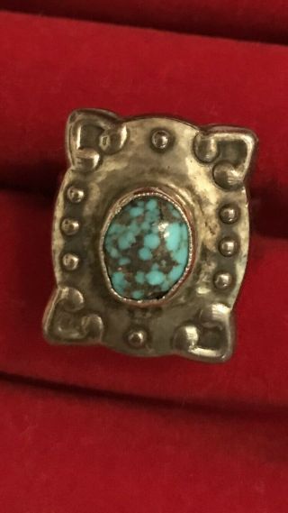 Murrle Bennett Arts And Crafts Turquoise Silver Ring 2