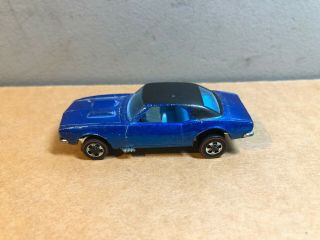 Redline Hotwheels 1967 Blue Custom Camaro Hk Blue Int/black Roof