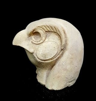 Rare Egyptian Horus Statue Figurine God Eye Falcon Ancient Sky Ra Antique Bust