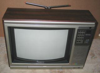 Vintage Sony Trinitron Kv - 1946r Color Tv W/ Remote,  Exc Cond &