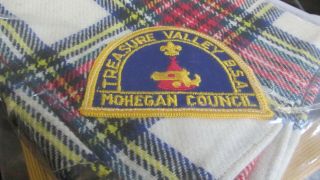 Treasure Valley Mohegan Council Neckerchief With Patch Camp Patch Scout