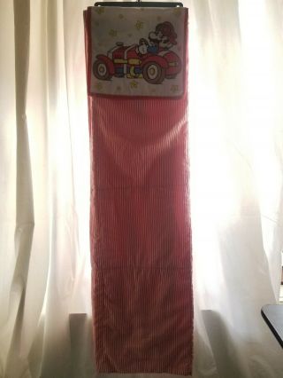 Vintage Mario Cart Red and White Stripped Blanket 2