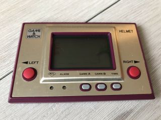 Game&Wach Gold HELMET w/Box&Manual Japan Ver Rare CN - 07 3