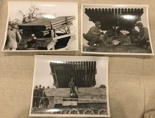 December 1944 Feb 1945 Us Signal Corps Photos 4.  5 Rockets 7th Armd Div 9th Army