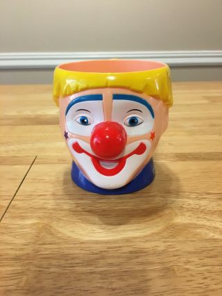 Ringling Brothers Barnum Bailey Circus Plastic Clown Mug