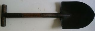 Ww2 Army Us Ames 1943 Trench Shovel M - 1910 T - Handle Entrenching Tool