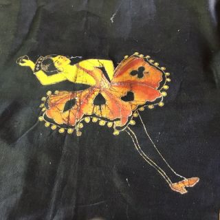1930s Game Table Cover With Painted Flamenco Dancer