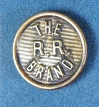 Bb The R.  R.  Brand Antique Brass Overall Button Wobble Shank