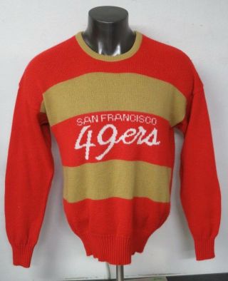 Vintage Nfl Pro Line Cliff Engle San Francisco 49ers Sweater Acrylic Blend Xl