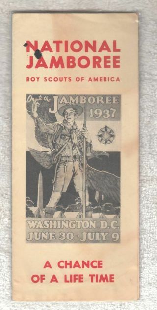 H959 BSA OA Scouts 1937 NATIONAL JAMBOREE STATIONARY,  BOOKLETS,  BROCHURE 2