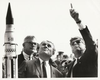 John F.  Kennedy Kennedy Space Center Nasa/saturn Werner Von Braun - 1963