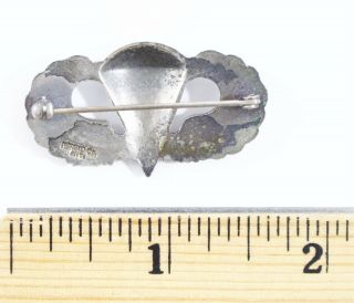 WWII Airborne Paratrooper Jump Wing Pin Pinback Sterling Norsid CO NY 2