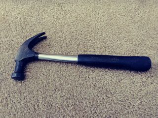 Vintage Tru Temper Rocket Claw Hammer (b16) With Black Rubber Grip