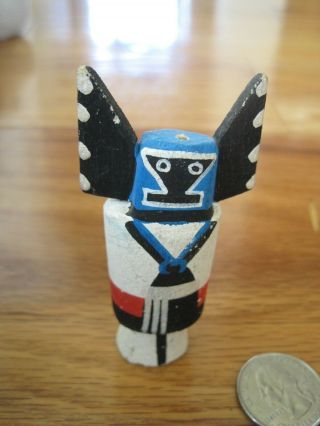 Native American Kachina Doll Mini Mother Wood 3.  5 "