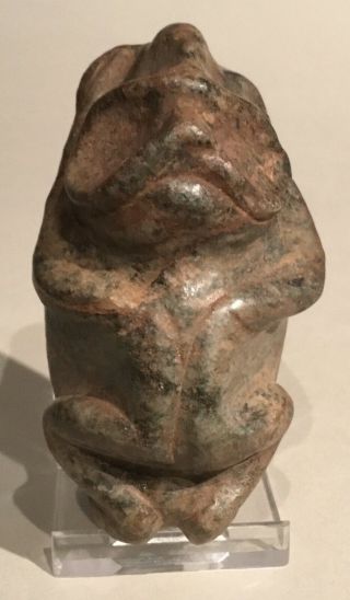 Taino Stone Bird Man Cemi With 2 Heads Bird/frog Precolumbian