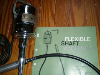 Foredom Flex Shaft Rotary Tool C Vintage Chrome Machine With Wood Frame Ex Con