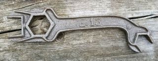 Vintage Antique Carriage Wrench Tool Farm Tractor Implement Car Truck Buggy E13