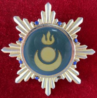 Rr Mongolia Mongolian Order Of The Eternal Sky Medal Badge Star Cross