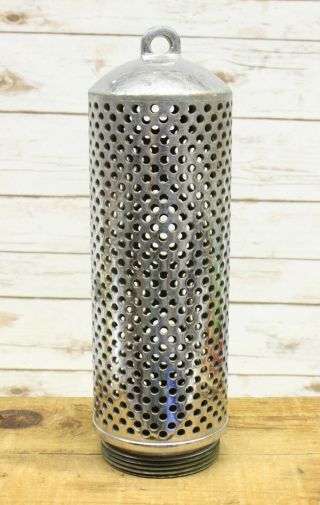 Vintage Chrome Plated Brass Fire Hose Strainer Fire Fighter Tool 15 "