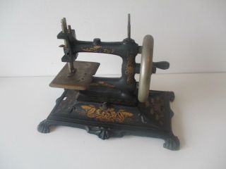 Antique Muller No.  12 Toy Sewing Machine Art Nouveau Decal