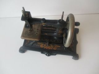 Antique Muller No.  12 Toy sewing machine Art Nouveau decal 3