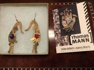 Thomas Mann Alligator Earrings