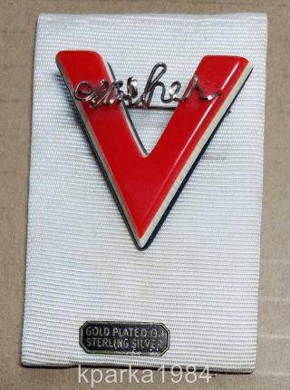 Ww2 Homefront " V For Victory Mother " Pin - Red,  White,  Blue Bakelite