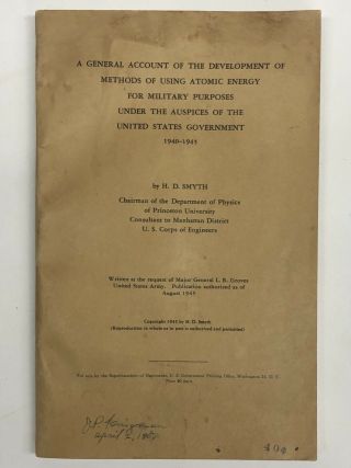 Development Of Atomic Energy For Military Purposes - U.  S.  Army War Dept Pub 1945