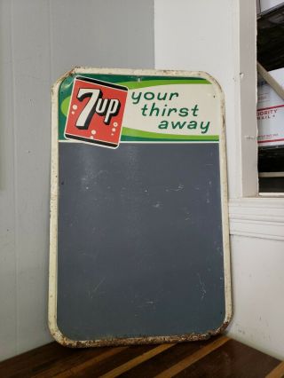 7 Up Your Thirst Away Vintage Chalk/menu Board