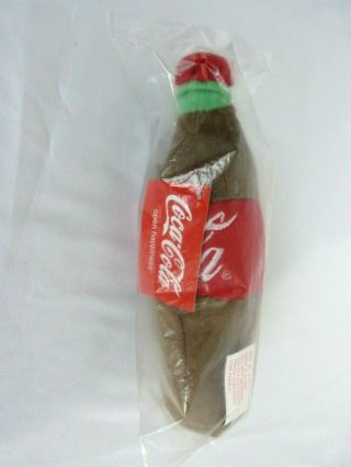 Vintage Rare Collectible Coca Cola Plush Coke Bottle Stuffed 8 Inches X 3 Inches