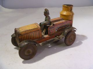 Vintage Tinplate Fire Engine Penny Toy German Unknown ??? 1930 