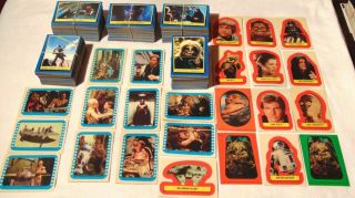 1983 Star Wars Return Of The Jedi Series 2 500 Cards 24 Stickers