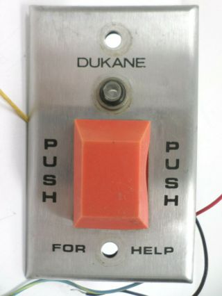 Vintage Dukane 9a - 1410a / 9a1410a Nurse Help Call Button Red