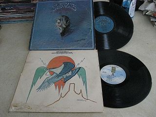 The EAGLES LP x 2 GREATEST HITS,  ON THE BORDER Vinyl Albums 2