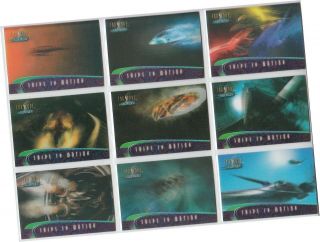 Farscape In Motion - 9 Card " Ships In Motion " Lenticular Chase Set S1 - 9 - 2001
