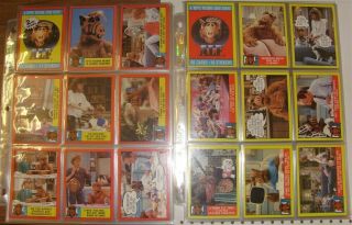 Alf Series 1 & 2 Topps Base Card Set Complete 1987 Bouillabaseball Tv Show