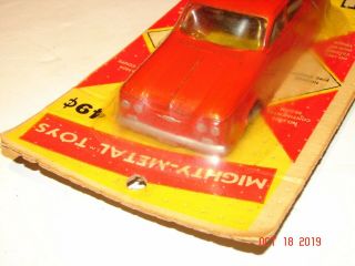 50 ' s HUBLEY Mighty - Metal Toys NO.  1405 CORVAIR STATION WAGON CAR on Card RARE 2