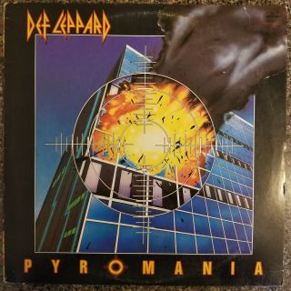 Def Leppard - Pyromania Vinyl Lp - 1983 First Press - Mercury 810 308 - 1 M - 1