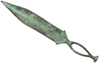Rare Ancient Luristan Bronze Battle Sword Neolithic Bronze Age 1000 ВС