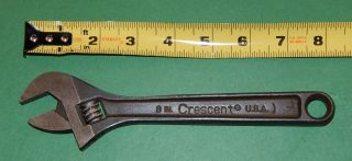 Vintage Crescent Tool Co.  8 " Steel Adjustable Wrench